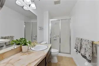 Primary bathroom features a shower.