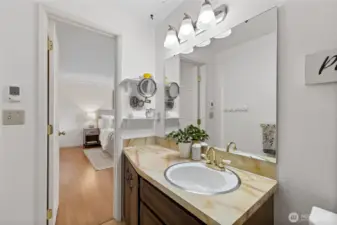 Primary bathroom.