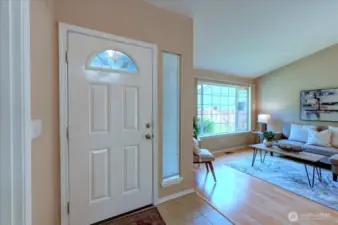 Inside of entry, leading into formal living room