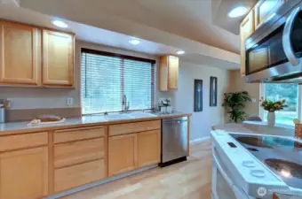 Counter space in kitchen