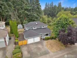 Arial view of the gorgeous front.