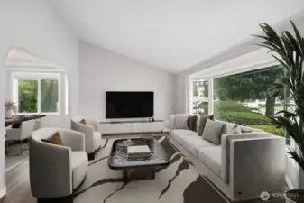 Virtually staged. Tons of room for furniture!