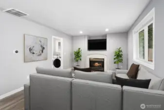 Virtually staged photo of the main living area.