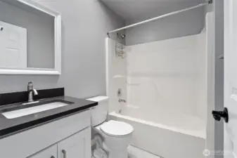 Upstairs full bath.