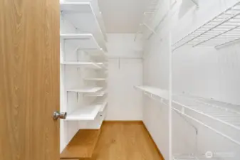 Walk-in closet.