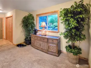 Mudroom from lower level entrance.