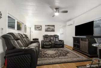 New vinyl windows throughout the home with top down/bottom up shades for added privacy while still letting in light.