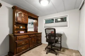 The 2nd bedroom could make a great guest room, office, or crafts & hobbies.