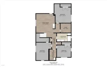 Lower level floor plan