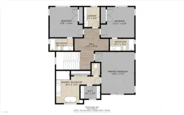 Upper level floor plan