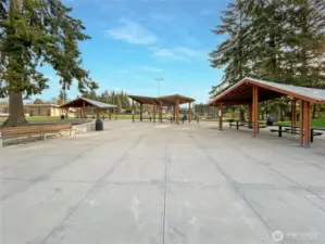 Picnic area and public restrooms.