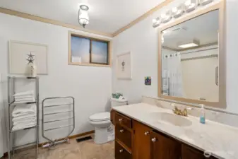Updated full bath on main level.