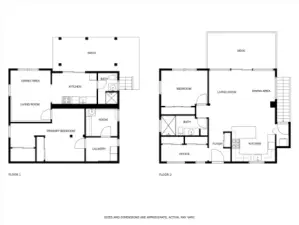 Two units have both been previously rented. Lower level for $2,000/mo including utilities and the main for $3,150 including utilities.