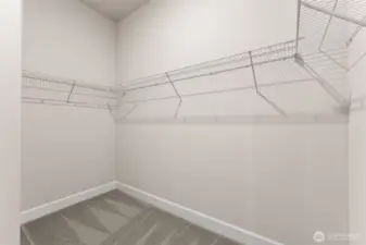 Primary Closet  Not Actual Home