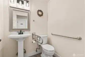 Half Bath next to Kitchen