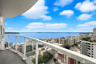 Rare large view deck.