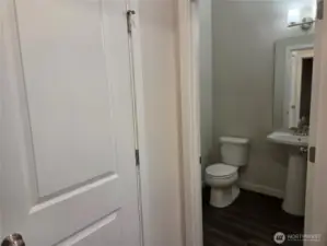 Main living level powder bath