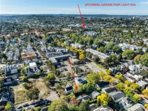 Judkins Park Light Rail station coming soon, estimated completion of early 2026! But there's already tons of easy transit nearby and walkability to boot! Judkins Park & Playfield, Leschi Park and Frink Park all minutes away.