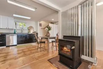 Woodstove and Kitchen  4 North Salmon Beach