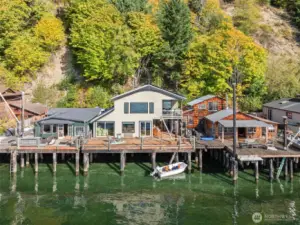 Water view of the home  4 North Salmon Beach