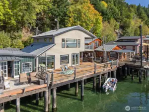 Waterfront Side of Home  4 North Salmon Beach