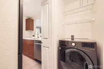 Full size washer and dryer in one unit! save time and money!