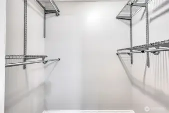 Spacious Walk In Closet
