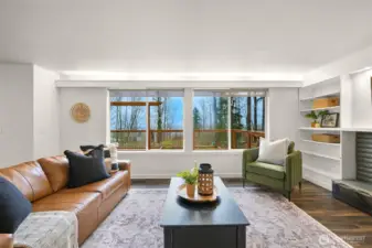 Enjoy beautiful views and sunsets here in the living area!