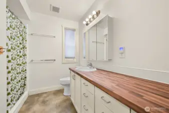 3/4 bath in the lower level