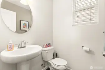 Main floor half bath.