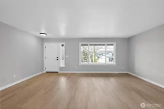 Living room from kitchen area