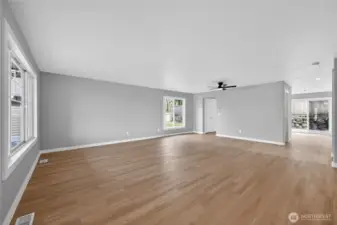 Living room from front door