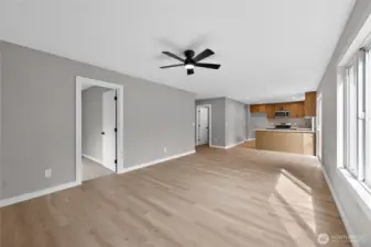 Dining room from fireplace area