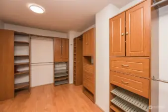 Primary walk-in closet