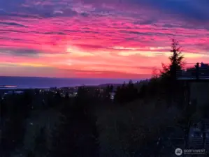 Glorious Sunsets from your new home in the Highland Hills
