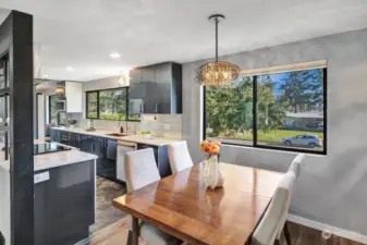 Dining area next to kitchen