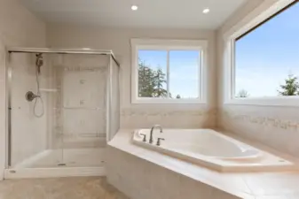 Primary bath w jetted tub!