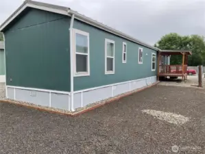 View from back end of unit
