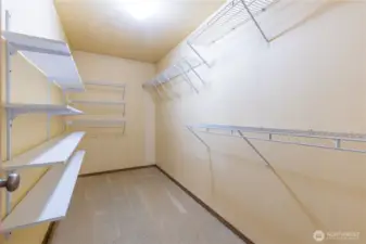 Primary walk-in closet