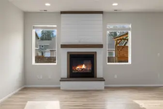 Updated fireplace