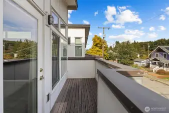 Deck off the primary suite