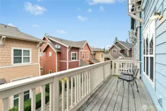 Private patio with territorial views.