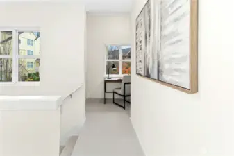 Adjacent the primary bedroom is large nook area.