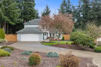 This beautiful home sits on a 1/4 acre corner lot.