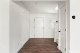 Entryway looking at the front door