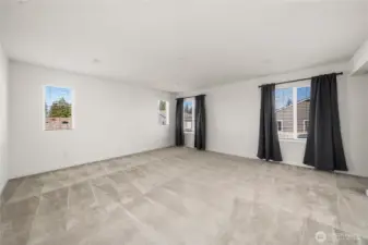 Primary bedroom as you enter