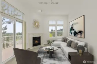 Virtually staged living