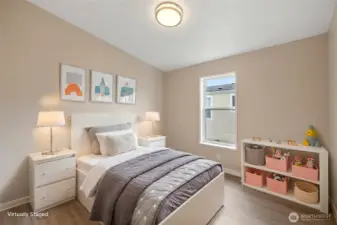 Virtually Staged bedroom 1