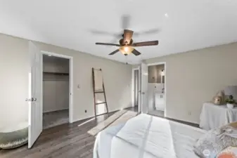primary with walk in closet