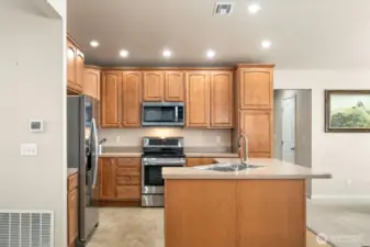 Kitchen with new appliances
